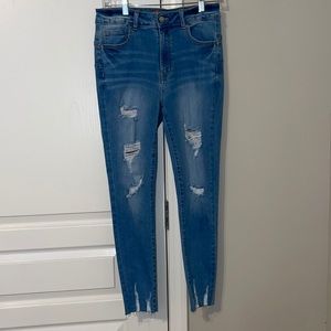 Wax Jeans: light wash skinny